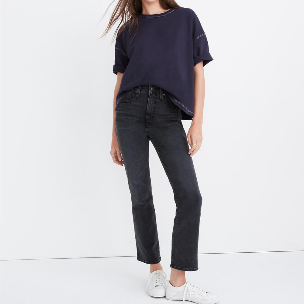 Madewell Slim Demi-Boot Jeans in Harlocke Wash